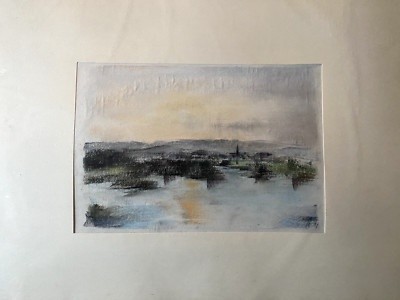::FRANZ EHMKE *1928-2018 GDR PAINTER ° VIEW OF BRODOWIN BRANDENBURG SCHORFHEIDE