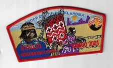 2001 National Jamboree JSP Navajo Indian Nations Council RED Border [ELL-399]