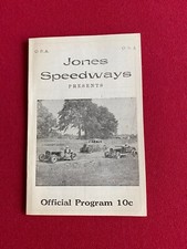 1940's, Jones Speedways, "Un-Used" Race Program (Scarce / Vintage) NASCAR