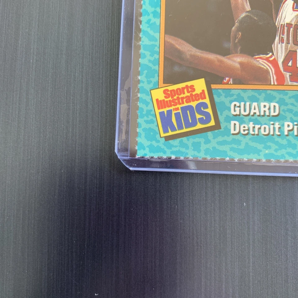 JOE DUMARS Rare Detroit Pistons 1989 NBA Sports Illustrated for Kids SI - Image 3 of 4