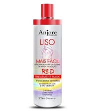 Red Hair Progressive Shower Smooths Intense Color Keratin Mask 300g - Anjore