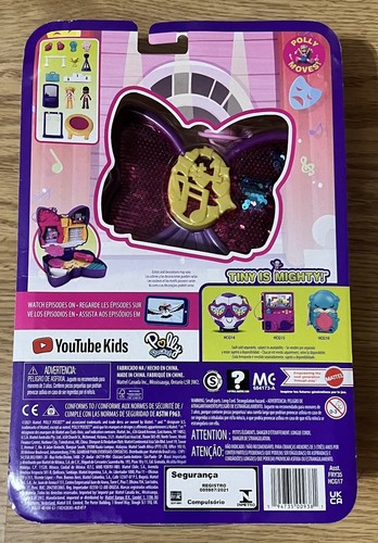 Polly Pocket Sparkle Stage Bow Compact inkl. 2 Puppen 12 Zubehörteile BRANDNEU - Bild 2 von 2