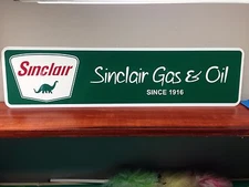 Sinclair Gas & Oil Vintage Style Metal Sign 6" x 24"