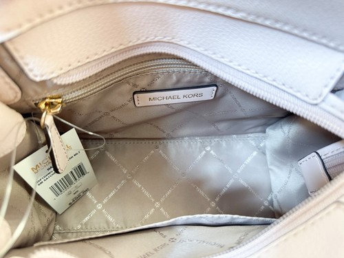 MICHAEL KORS HAMILTON SMALL SATCHEL SHOULDER CROSSBODY BAG MK VANILLA PINK - 第 8/13 張圖片