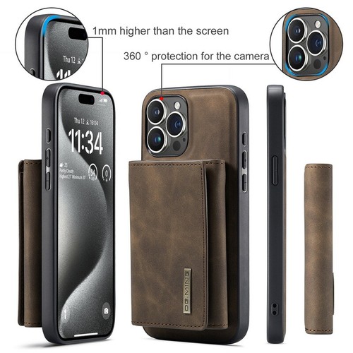 For iPhone 15 Pro Max 14 13 12 11 15 Leather Wallet Card Stand Magnet Case Cover - Picture 6 of 22