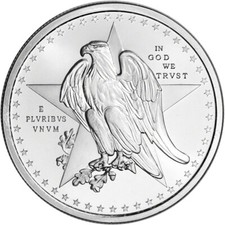 1 oz Golden State Mint Silver Round Texas Commemorative .999 Fine 87.72 per troy oz