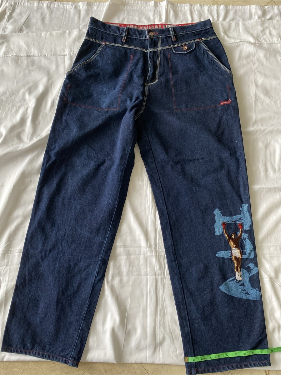 Vintage Y2k Platinum Fubu Muhammad Ali Jeans Boxing Limited