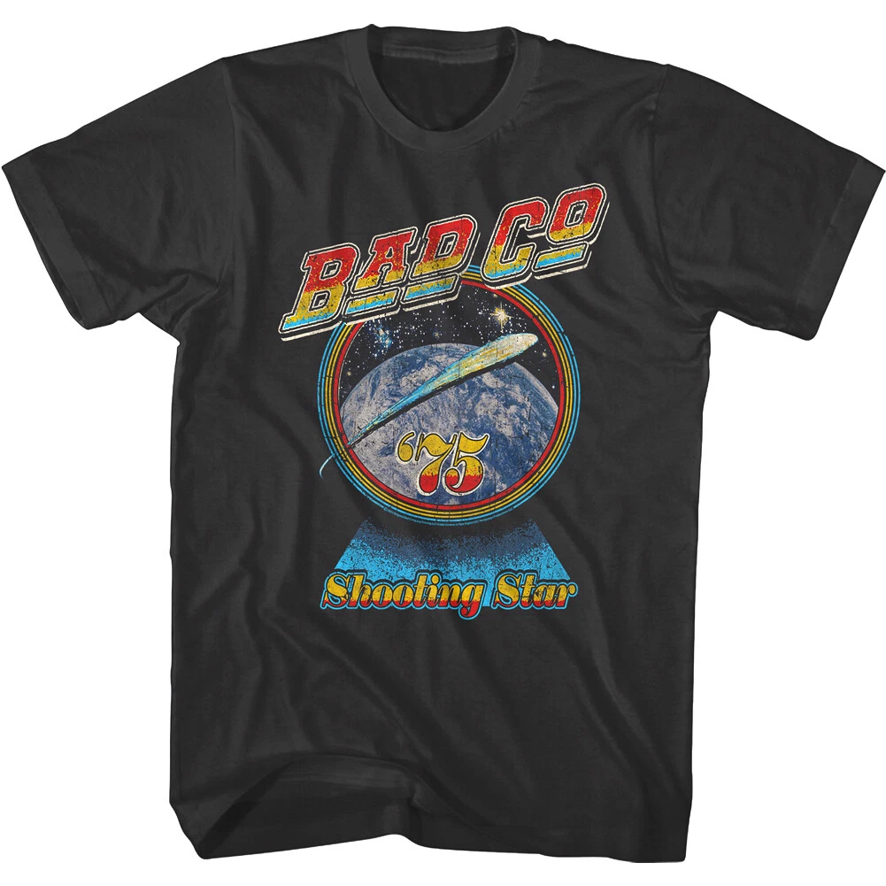 Bad Company Shooting Star 75 Men s T Shirt English Rock Band Tees Live Concert