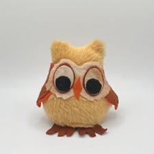 Vintage 1975 Russ Berrie  Co., Inc. Owl Plush Blinkers Weighted Made in the USA