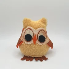 Vintage 1975 Russ Berrie & Co., Inc. Owl Plush Blinkers Weighted Made in the USA