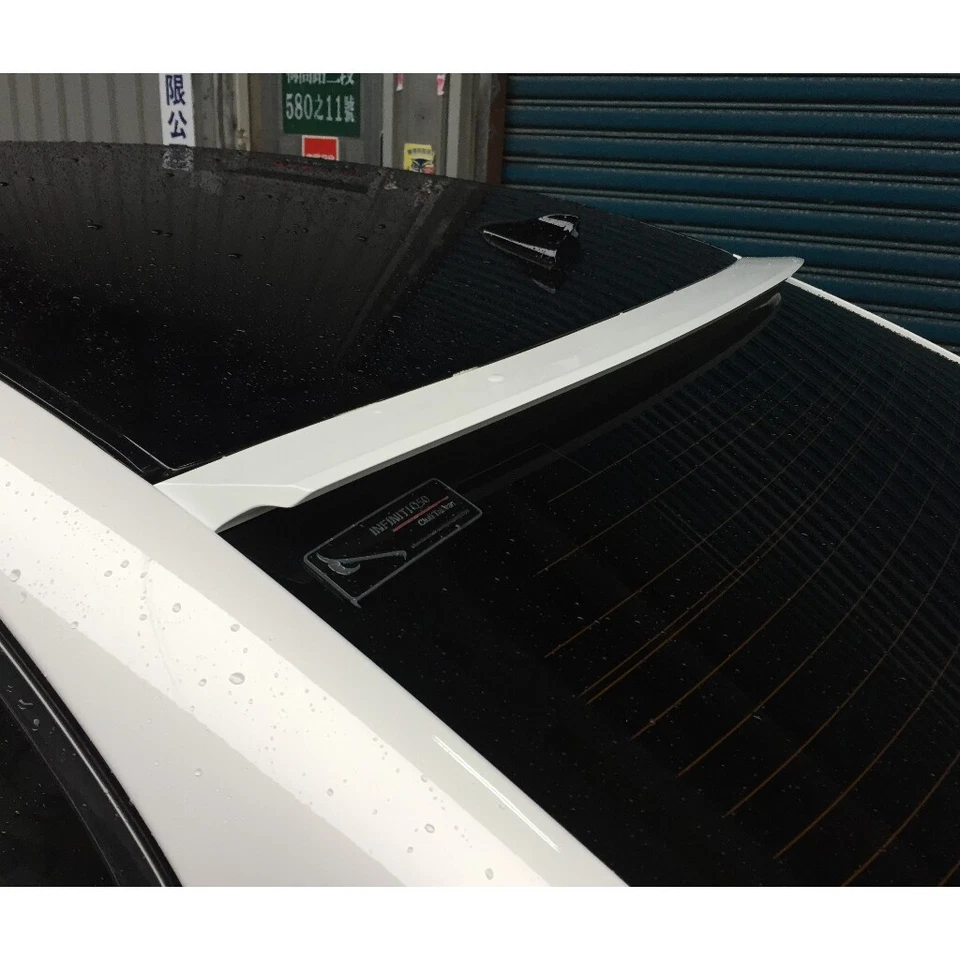 Flat Black 380Q Rear Window Roof Spoiler Wing Fits 2006~2011 Acura CSX Sedan - Imagem 4 de 4