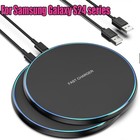 For Samsung Galaxy S24 S23 S22 S21 S20 S10 45W Fast Wireless Charger Pad-2024