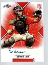2021 Leaf Perfect Game Showcase Autographs Orange #BASL1 Sammy Leis 16/30
