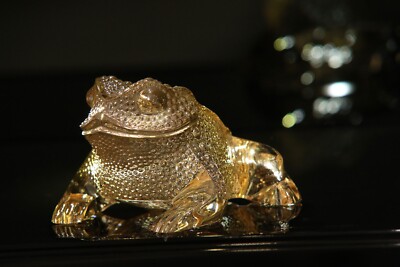 LALIQUE 琥珀色 カエルの置物 Lalique 青蛙艺术玻璃| eBay