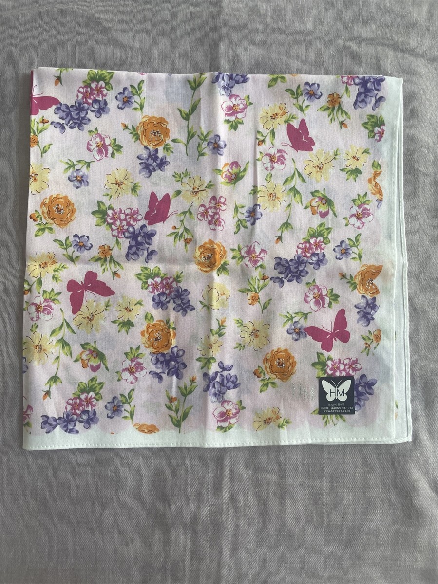 Handkerchief HM Hanae Mori brand new, bitterly and flowers