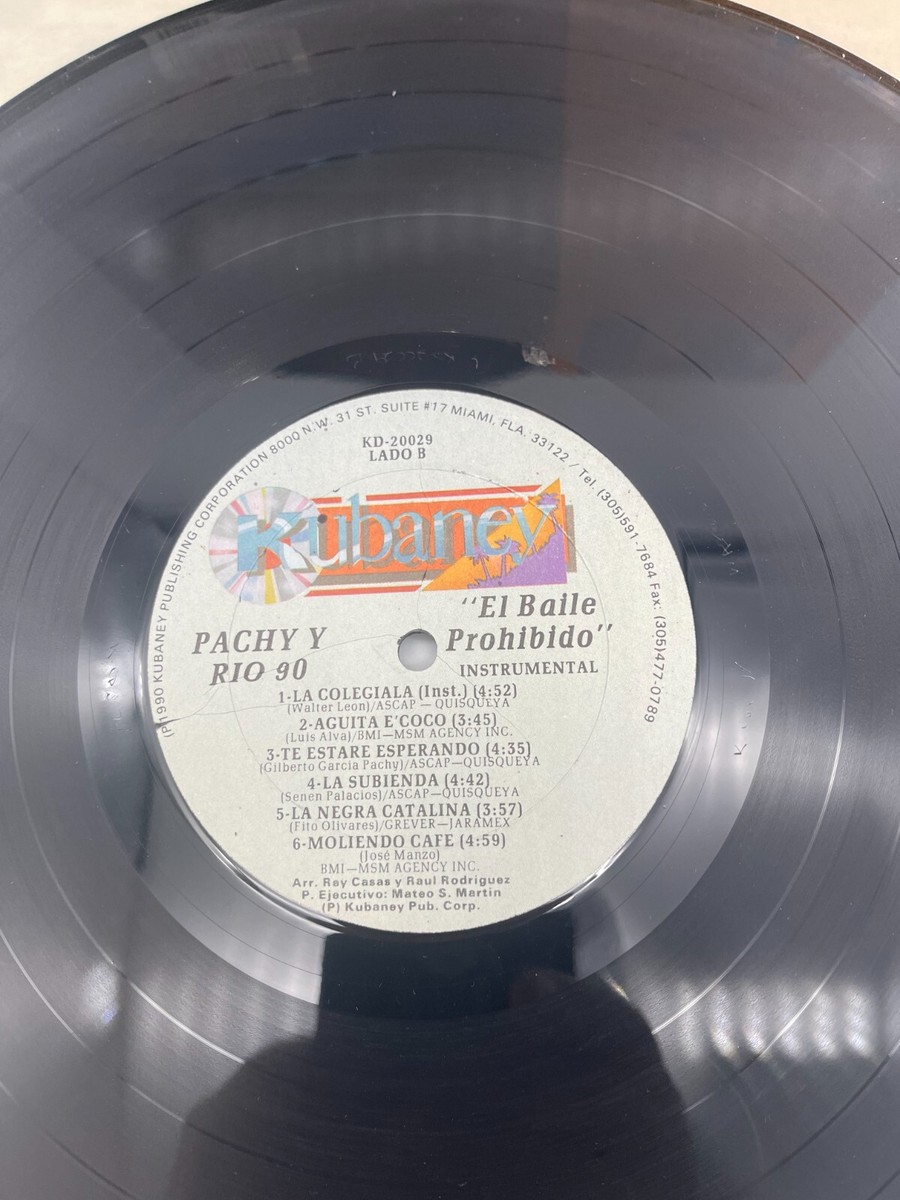 【中古】 Baile Prohibido / Kubaney Records Pachy Y Rio 90 El Baile Prohobido LP 1990 Kubaney 20029