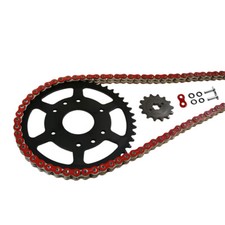 Kit Catena EK-Chain 520 MVXZ-2 per Ducati 888 SP5 Modello Anno 1993 Colore Rosso