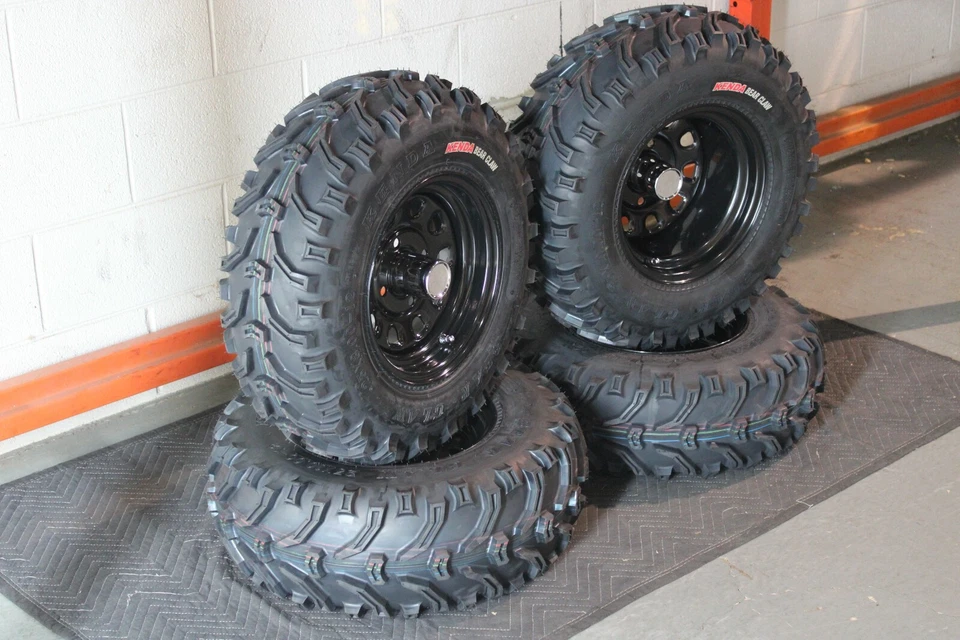 YAMAHA BIG BEAR 400 SRA 25" BEAR CLAW ATV TIRE ITP BLACK ATV WHEEL KIT SRAD - Image 3 of 4