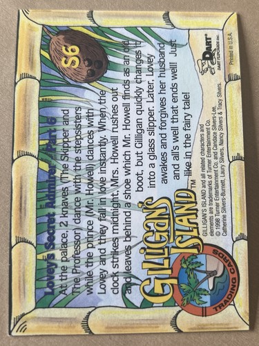 1998 Dart Flipcards Gilligan's Island SPECTRA Insert Card #S6 - Picture 2 of 2