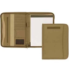Mercury Tactical Zippered Padfolio 13.5" H x 10" W x 1.5" D Hook and loop strip