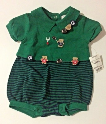 hunter green baby boy outfit