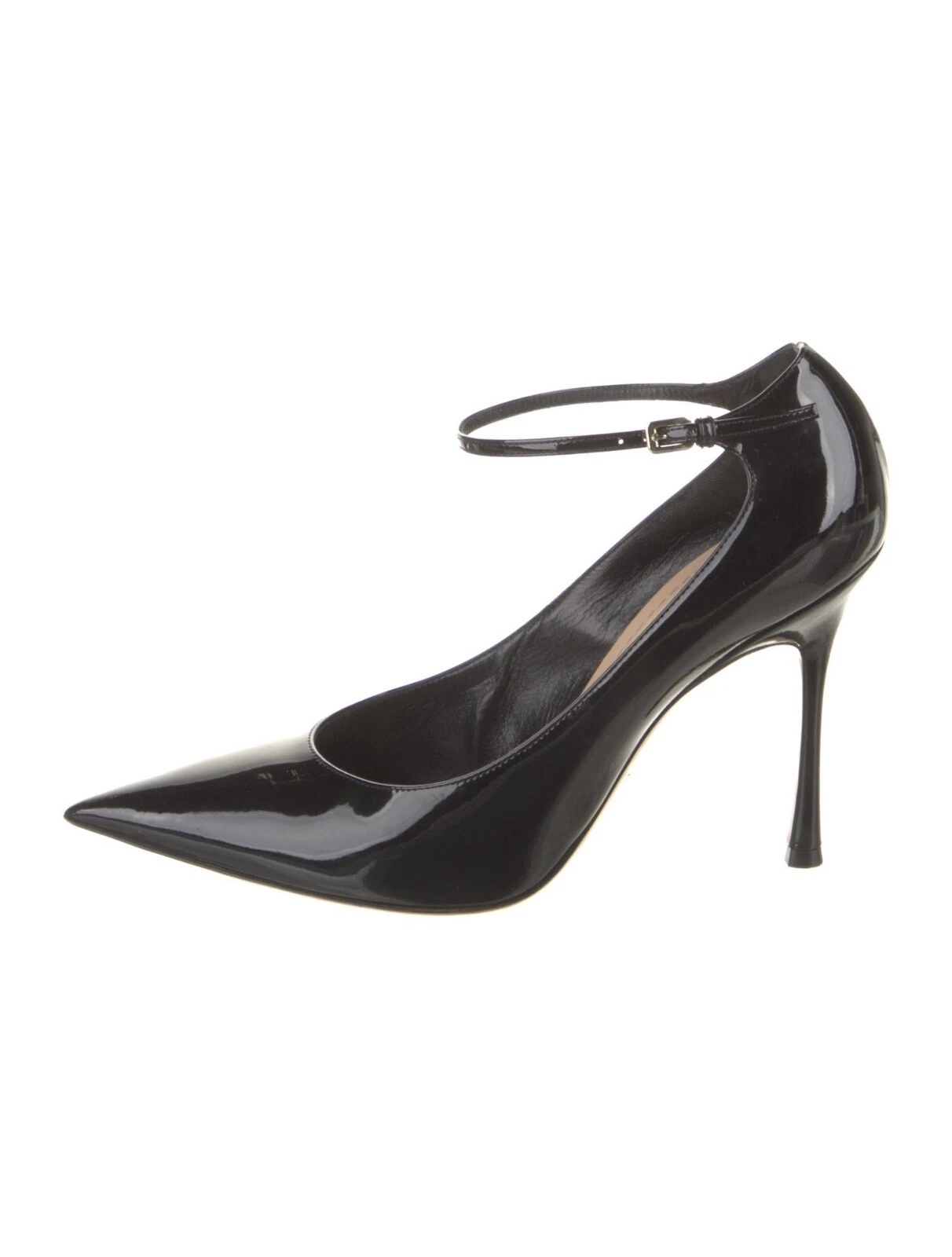 ESCARPINS CHRISTIAN DIOR CUIR VERNI NOIR TAILLE 37 PRIX DE DÉTAIL SUGGÉRÉ PAR LE FABRICANT ~ MD0217 37