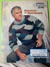 Patons Canadiana Chunky Sweaters For Sportsmen Knitting Design Book 1069