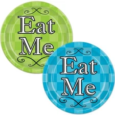 Alice In Wonderland 9 Inch Plates Paper 8 Per Pack Party Tableware Supplies
