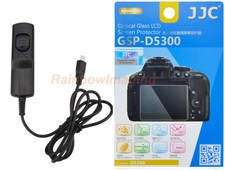 JJC 9H Tempered Glass LCD Protector  MA-M Remote for NIKON D5300 D5500 D5600
