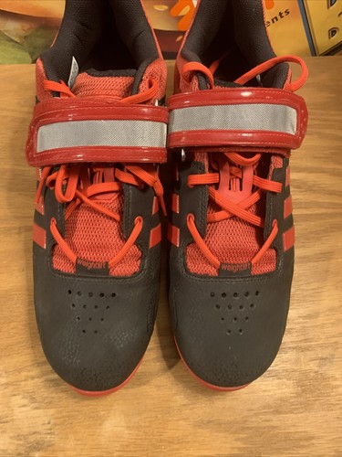 ADIDAS ADIPOWER RED/BLACK WEIGHTLIFTING SHOES SIZE US 12 MEN'S LIGHTLY USED - Picture 17 of 19