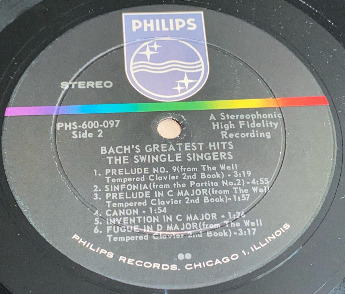 Bach's Greatest Hits The Swingle Singers Vinyl Record Album