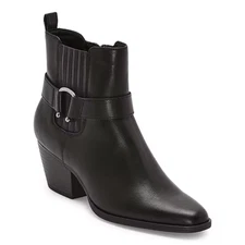 NEW Frye and Co Suranne Stacked Heel Booties Womens Size 7, Black