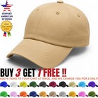Baseball Cap Mens Cotton Dad Hat Adjustable Solid Blank Plain Visor Hats Women