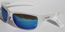 SUNCLOUD Milestone POLARIZED Sunglasses Matte Crystal/Blue Mirror NEW Smith