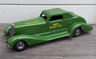 Antique Vintage Toy Pressed Steel Wind Up Green Siren Police Car