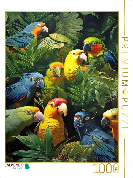 Calvendo Puzzle Humor In The Jungle | 1000 Pieces, Finished Size 25.2 × 18.9 In-image