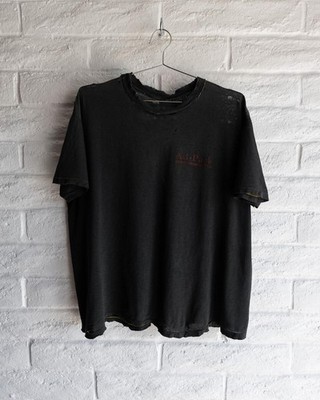 Vintage 90s Ad Pack Promo T Shirt Black Men's XL Boxy Single Stitch ERD Style