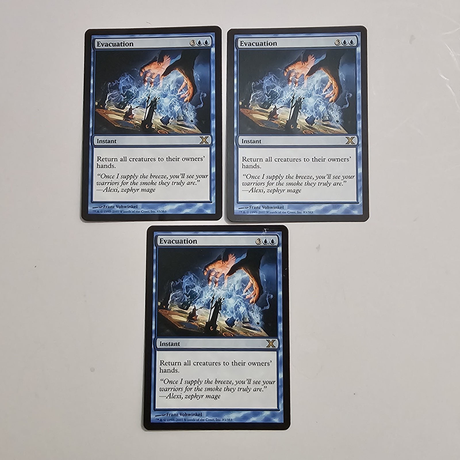 Evacuation x 3 – 10th Edition – Magic: The Gathering (MTG)
