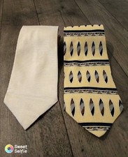 Set of 2 Vintage Designer silk ties Henry Grethel and George Machado 