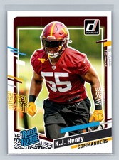2023 Donruss #400 K.J. Henry RC NFL Washington Commanders
