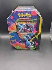 Pokemon Mega Charizard ex Factory Sealed Tin Box - Charizard X - 4 Booster Packs