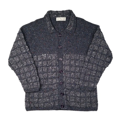 Athena Designs Irish Handknit Wool Cable Speckled Sweater Unisex One Size