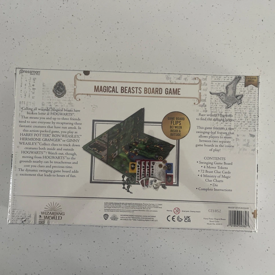 Harry Potter Magical Beasts Board Game Wizarding World By Pressman NEW Sealed - Image 2 of 4