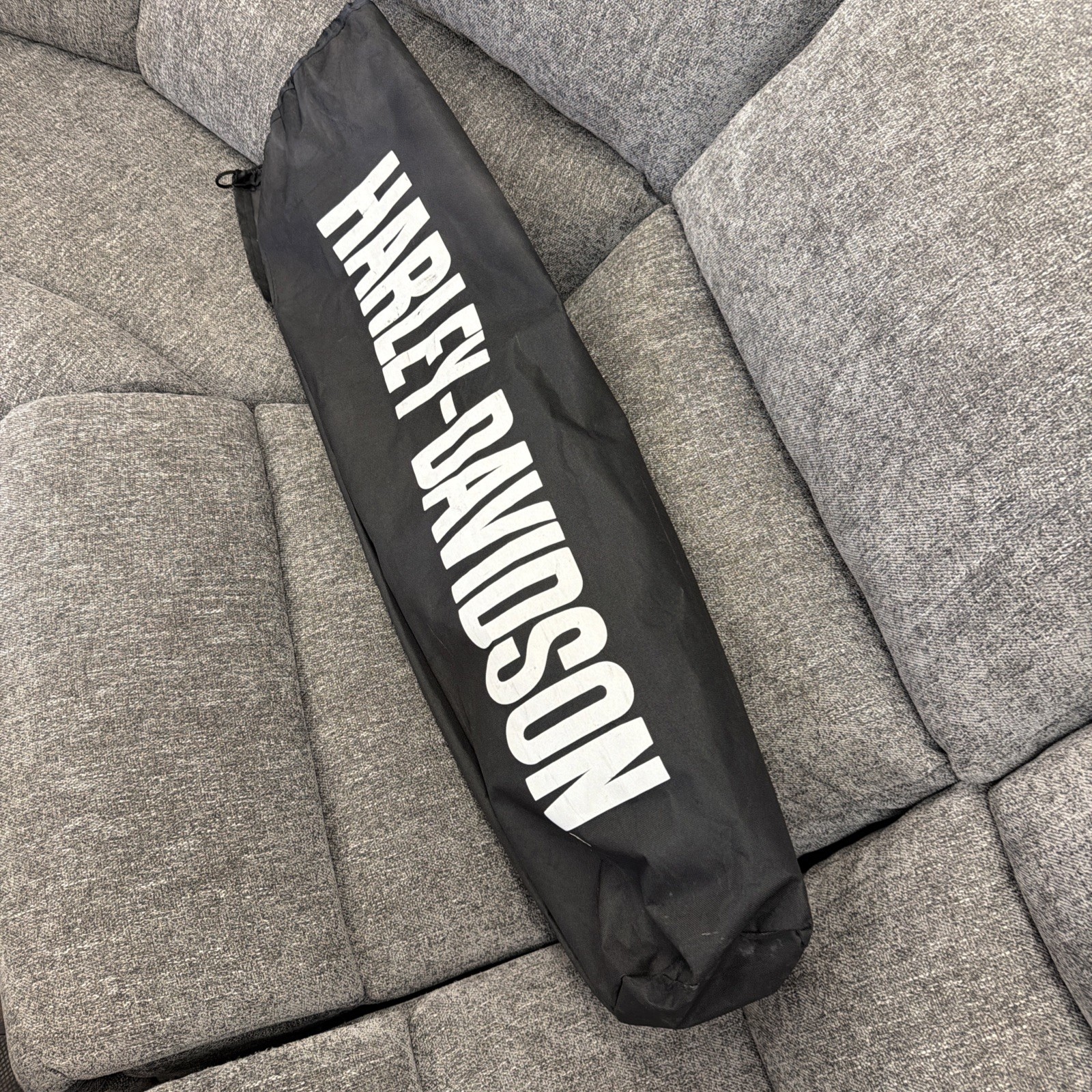 Harley-Davidson Spellout Large Drawstring Carryin… - image 1