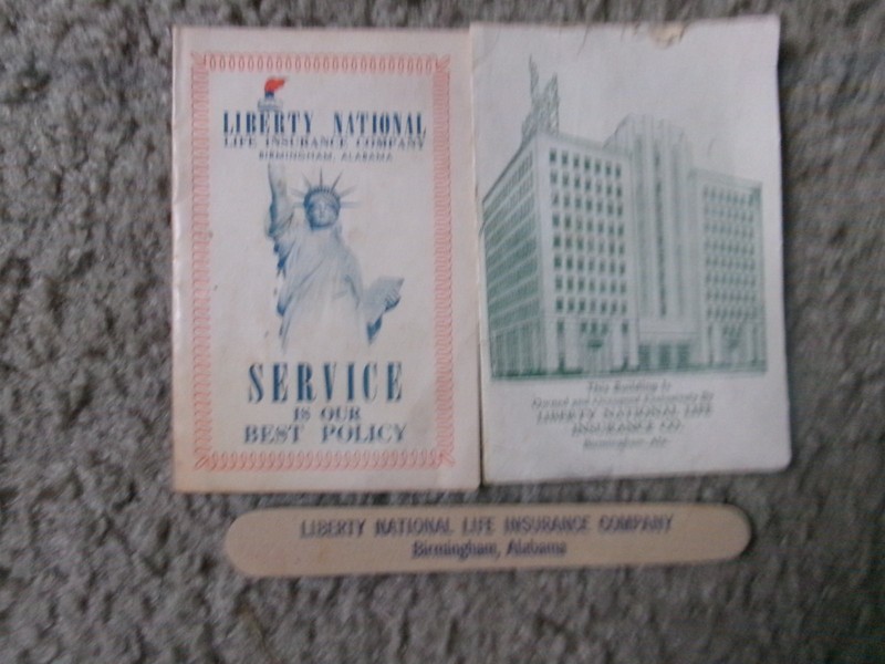 Two Liberty National Insurance Co. Needle Kits and Emery Board  free shipping