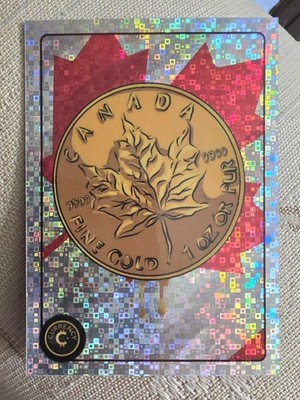 2025 Cardsmiths Currency Series 5 Matrix Holofoil Gold Maple Leaf #9 