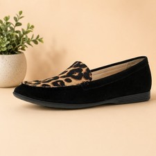 NWT  Dansko Lorri Women's Slip-On Loafers Black Leopard Comfort Flats 8.5-9 M