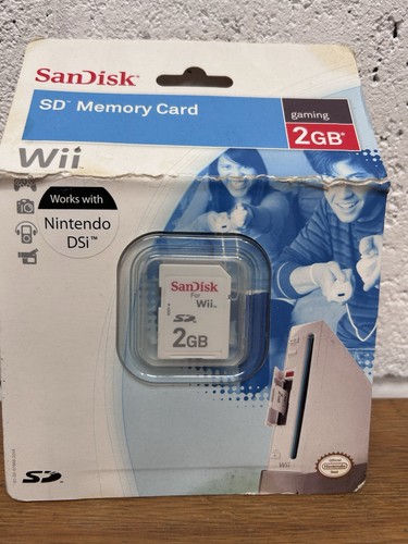 Official SanDisk Gaming SD Memory Card 2GB for Nintendo Wii & DSi - unopened - Picture 3 of 5
