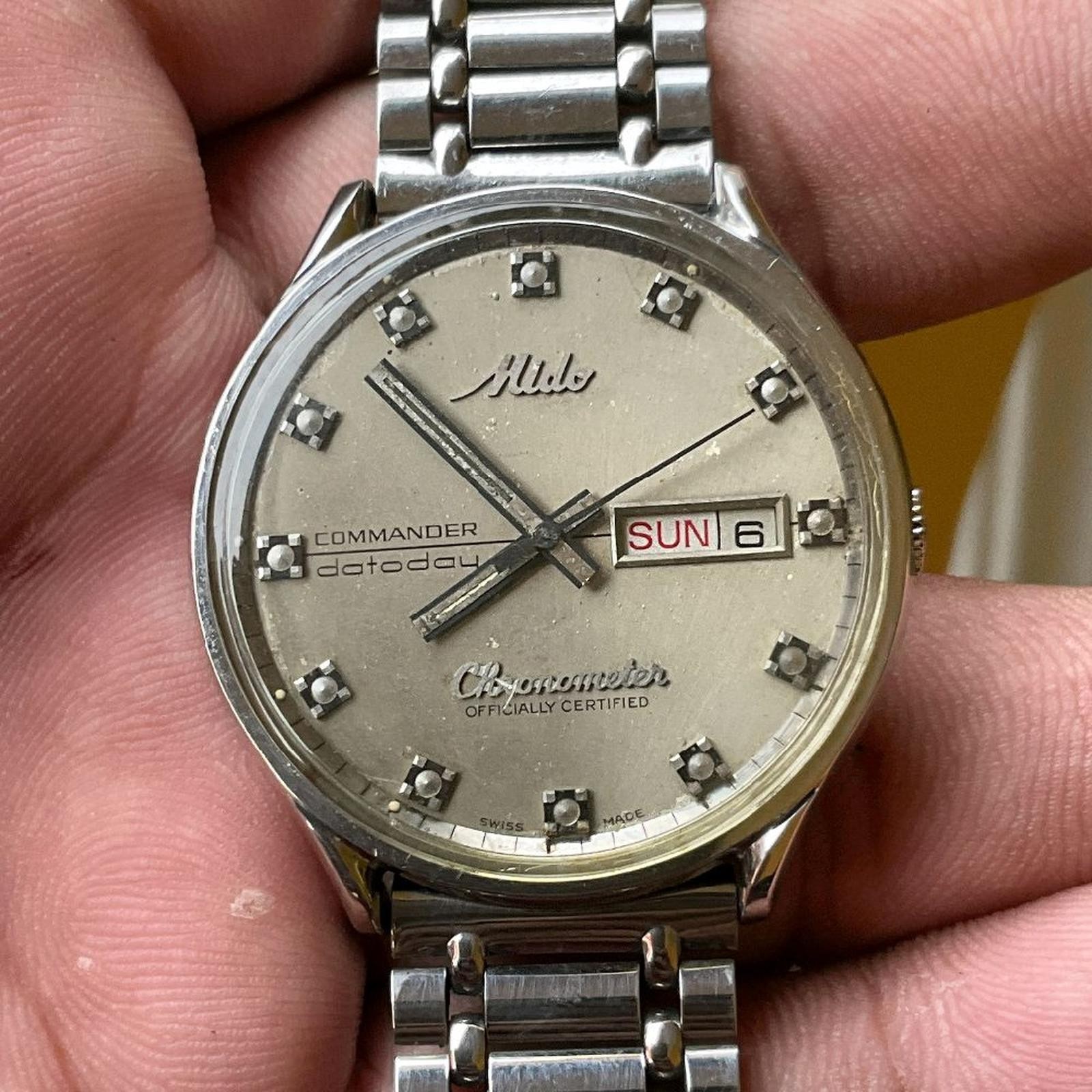 Rare MIDO Commander Datoday Automatic 2836 Chrono… - image 1