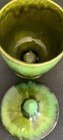 VINTAGE POTTERY COMPOTE W/LID 10 Inches  — photo 3